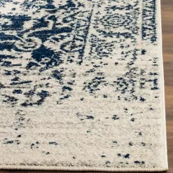 Kirklands Home Navy and Cream Madison Distressed Area Rug, 5x7 Online