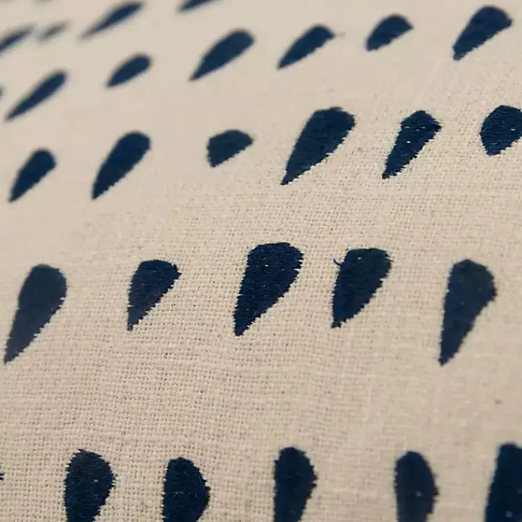 Pillows>Kirklands Home Navy and Natural Animal Patterned Lumbar Pillow