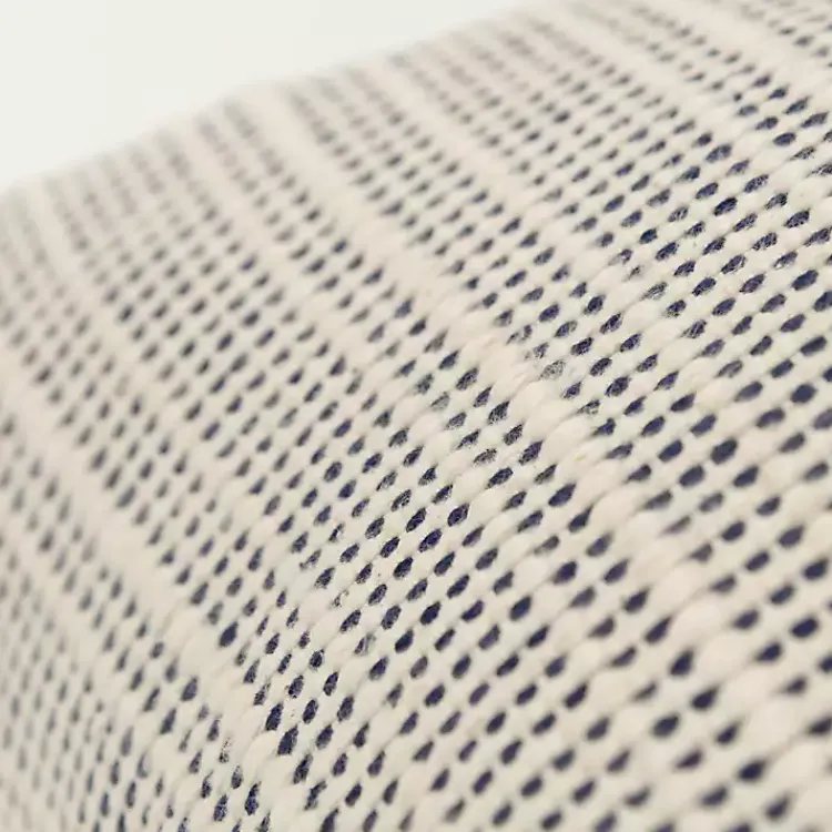 Pillows>Kirklands Home Navy and Natural Sea Striped Pillow