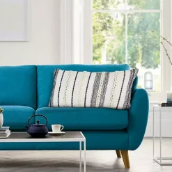 Pillows>Kirklands Home Navy and White Braided Accent Pillow Blue
