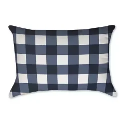 Pillows>Kirklands Home Navy and White Buffalo Check Accent Pillow
