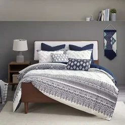 Kirklands Home Navy and White 3-pc. California King Duvet Set Sale