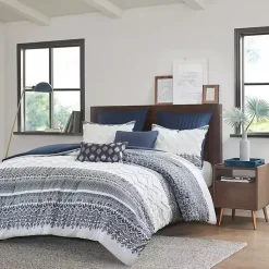 Kirklands Home Navy and White 3-pc. Full/Queen Comforter Set Clearance