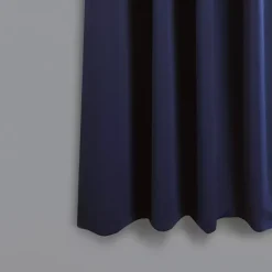 Kirklands Home Navy Back Tab Blackout Curtain Panel Set, 63 in. Blue Clearance