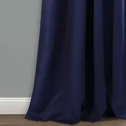 Kirklands Home Navy Back Tab Blackout Curtain Panel Set, 84 in. Blue Sale