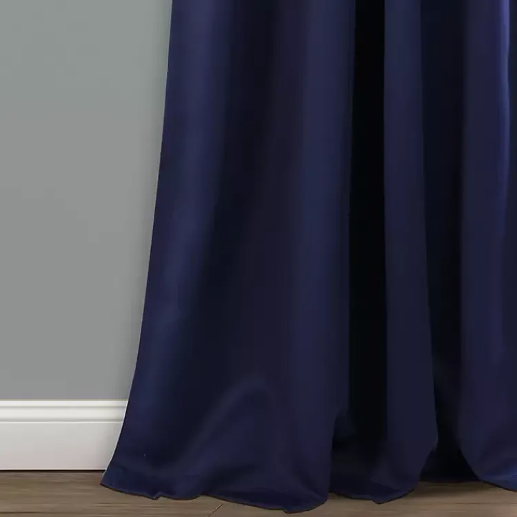 Kirklands Home Navy Back Tab Blackout Curtain Panel Set, 84 in. Blue Sale