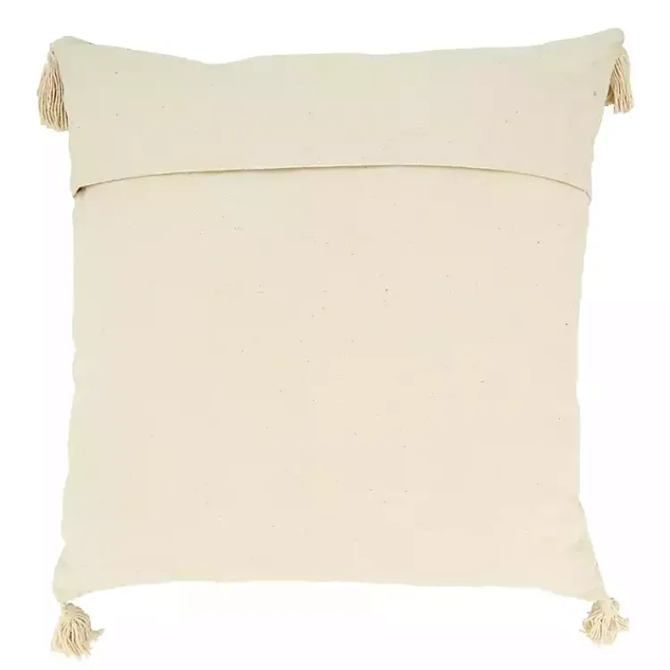 Pillows>Kirklands Home Navy Banded Whipstitch Pillow Blue