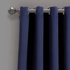 Kirklands Home Navy Blackout Curtain Panel Set, 95 in. Blue Clearance