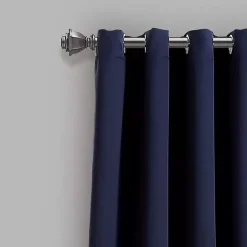 Kirklands Home Navy Blackout Curtain Panel Set, 108 in. Blue
