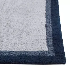 Kirklands Home Navy Border Cotton Bath Runner Blue Best
