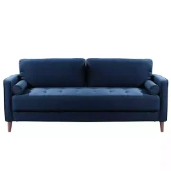 Kirklands Home Navy Chelsea Modern Sofa Blue Best