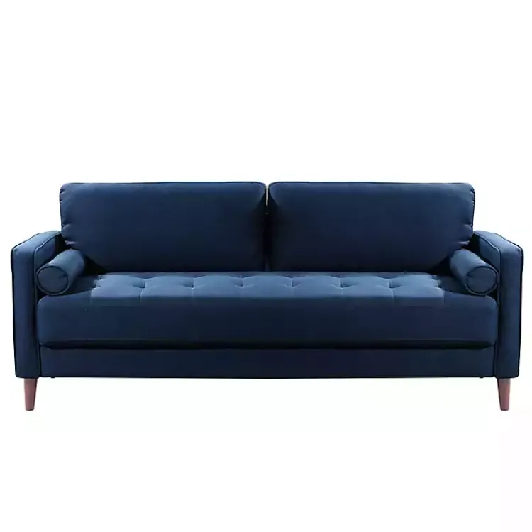 Kirklands Home Navy Chelsea Modern Sofa Blue Best