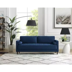 Kirklands Home Navy Chelsea Modern Sofa Blue Best