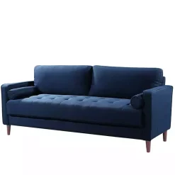 Kirklands Home Navy Chelsea Modern Sofa Blue Best