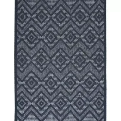 Kirklands Home Navy Diamond Indoor/Outdoor Area Rug, 6x9 Blue Discount