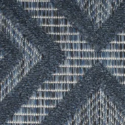 Kirklands Home Navy Diamond Indoor/Outdoor Area Rug, 6x9 Blue Discount