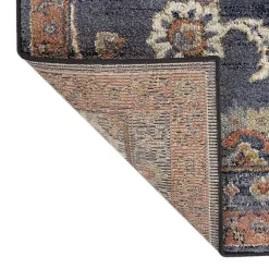 Kirklands Home Navy Floral Runner Blue Outlet