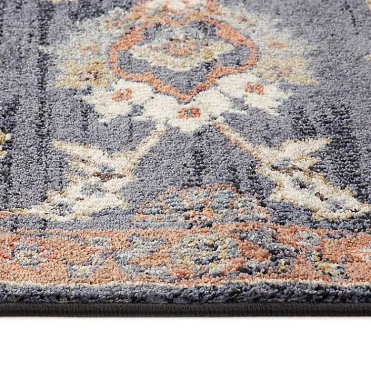 Kirklands Home Navy Floral Runner Blue Outlet
