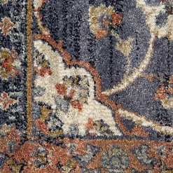 Kirklands Home Navy Floral Runner Blue Outlet
