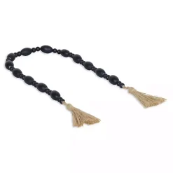Decorative Accents>Kirklands Home Navy Oval Bead Wood Garland Blue