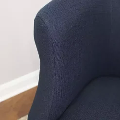 Kirklands Home Navy Rounded Accent Chair Blue Hot