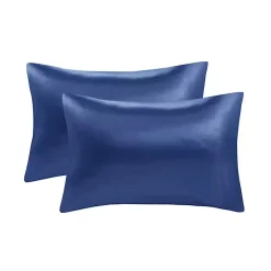 Kirklands Home Navy Satin 6-pc. Full Sheet Set Blue Discount