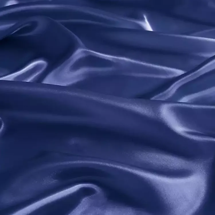 Kirklands Home Navy Satin 6-pc. Full Sheet Set Blue Discount