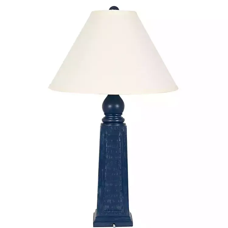 Kirklands Home Navy Shutter Table Lamps, Set of 2 Blue Best