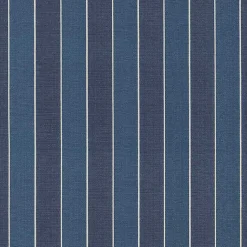 Kirklands Home Navy Striped Outdoor Seat Cushions, Set of 2 Blue Outlet