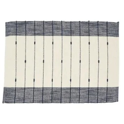 Kirklands Home Navy Blue Thin Stripes Placemats, Set of 4 Outlet