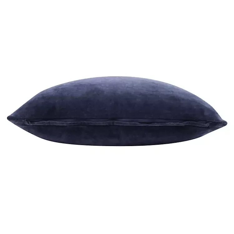 Pillows>Kirklands Home Navy Velvet Handmade Throw Pillow Blue