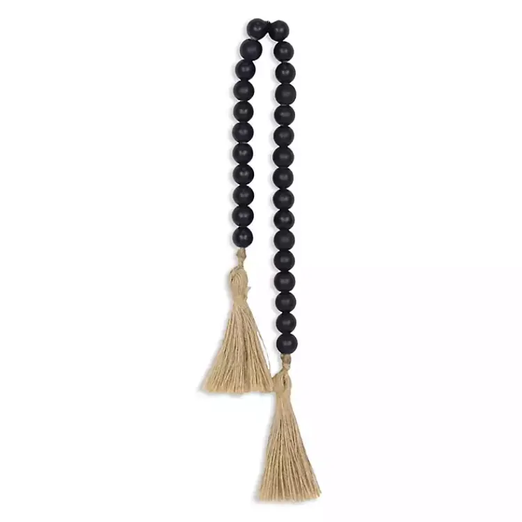 Decorative Accents>Kirklands Home Navy Wood Bead Tassel Garland Blue