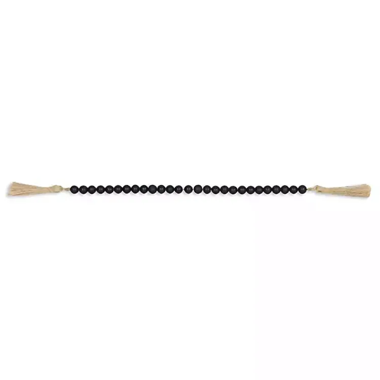 Decorative Accents>Kirklands Home Navy Wood Bead Tassel Garland Blue