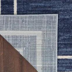 Kirklands Home Navy Bordered Indoor/Outdoor Area Rug, 5x7 Best