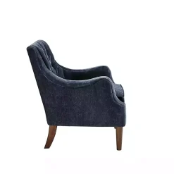 Kirklands Home Navy Button Tufted Accent Chair Blue Outlet