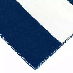 Kirklands Home Navy Cabana Stripe Indoor/Outdoor Area Rug, 5x7 Sale
