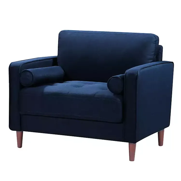 Kirklands Home Navy Chelsea Modern Accent Chair Blue Clearance