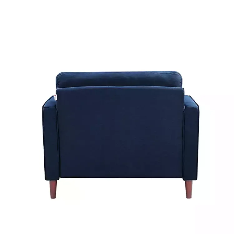Kirklands Home Navy Chelsea Modern Accent Chair Blue Clearance