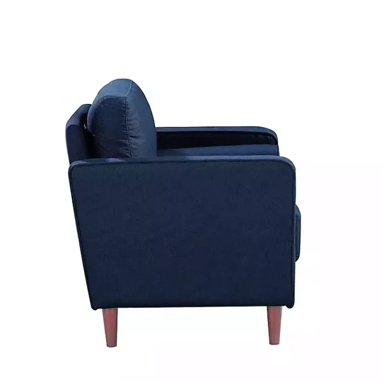 Kirklands Home Navy Chelsea Modern Accent Chair Blue Clearance