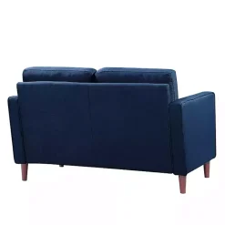 Kirklands Home Navy Chelsea Modern Loveseat Blue New
