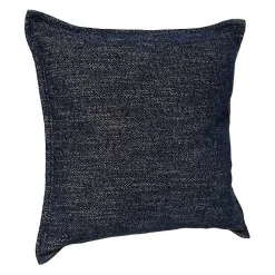 Pillows>Kirklands Home Navy Chenille Texture Flange Pillow, 22 in. Blue