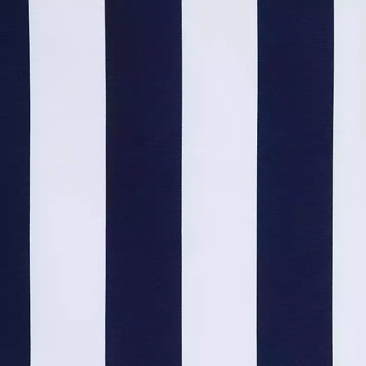 Kirklands Home Navy Coastal Stripe Outdoor Curtain Panel, 96 in. Outlet