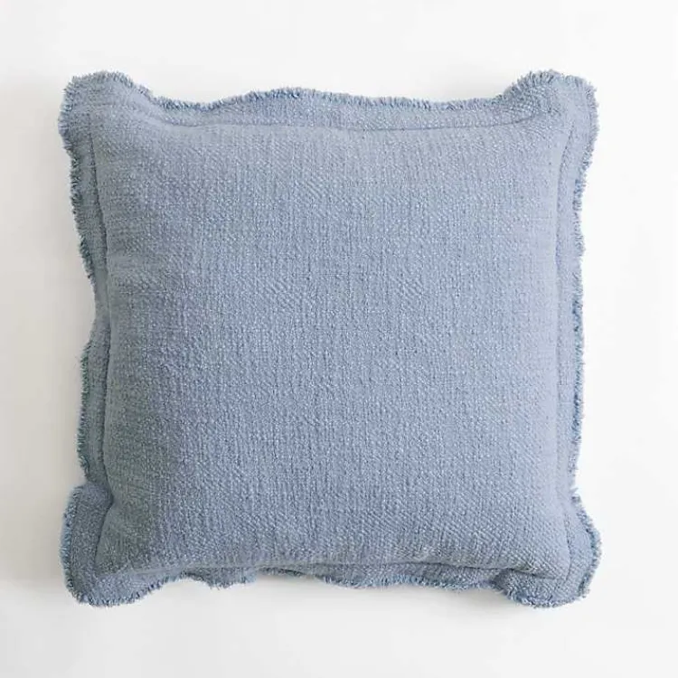 Pillows>Kirklands Home Navy Coco Flange Pillow Blue