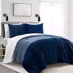 Kirklands Home Navy Color Block 3-pc. King Comforter Set Blue Online