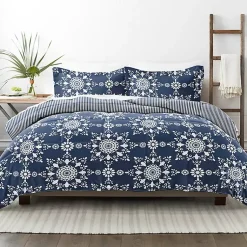 Kirklands Home Navy Daisy Medallion King 3-pc. Comforter Set Blue Clearance