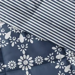 Kirklands Home Navy Daisy Medallion Twin 3-pc. Comforter Set Blue Clearance