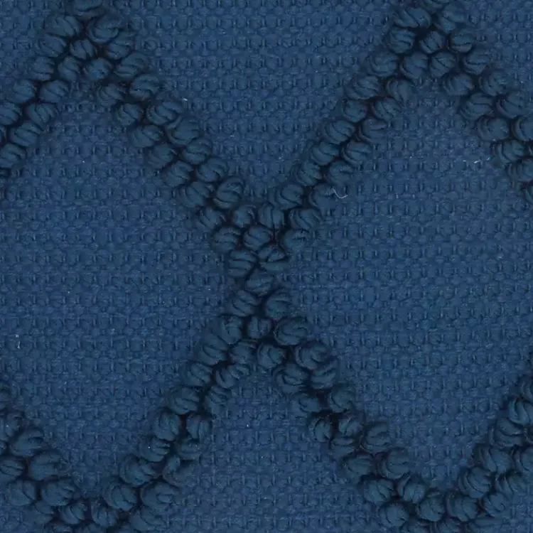 Pillows>Kirklands Home Navy Diamond Lattice Throw Pillow Blue