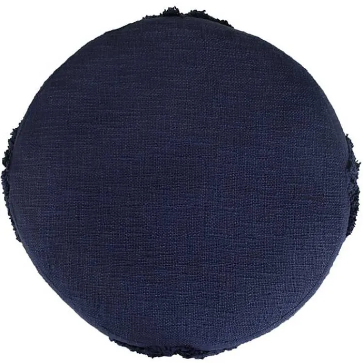 Poufs & Floor Cushions>Kirklands Home Navy Diamond Tufted Pouf Blue