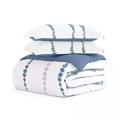 Kirklands Home Navy Dots Reversible 2-pc. Twin Duvet Cover Set Clearance