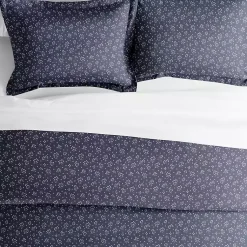 Kirklands Home Navy Elegant Floral 2-pc. Twin Duvet Cover Set Blue Clearance